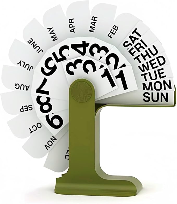 Perpetual Calendar, Standing Flip Calendar, Aesthetic Reusable Daily Page - Image 8