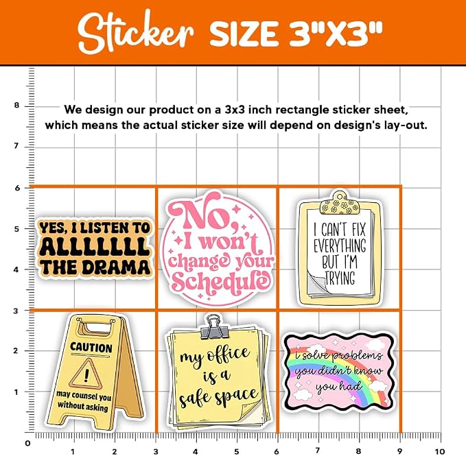 MAIANEY School Counselor Stickers Pack 10Pcs – Counseling Office Decor - Image 4