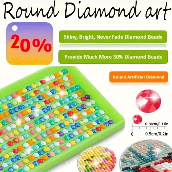 OJTOYART Mandala Flower Special Shaped Diamond Art Kits - Image 7