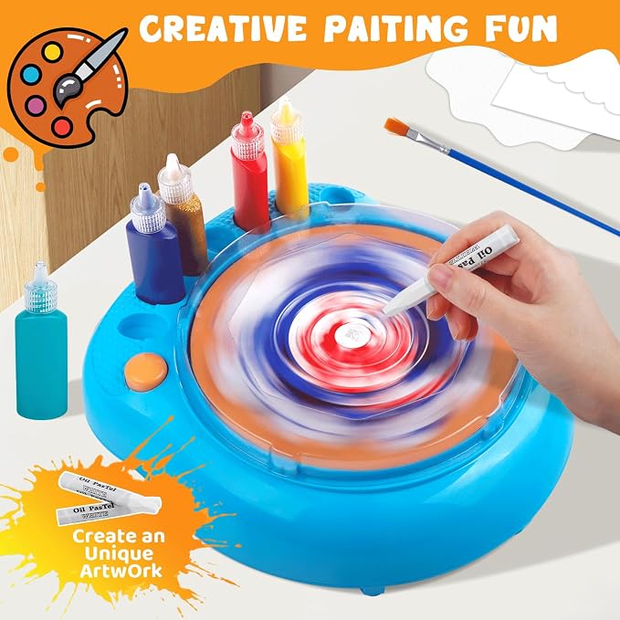 Spin Art Machine for Kids, Paint Spinner Arts & Crafts Kit for Ages 4-12 | - Image 4