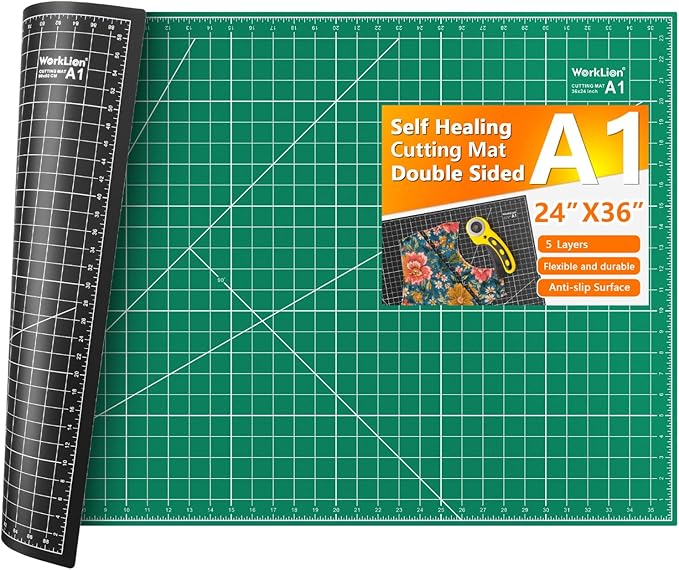 WORKLION Self Healing Cutting Mat: 24 x 36 inch Large Double Sided 5-Layer by WORKLION