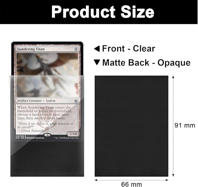 Night Blue Card Sleeves 200 Pack, Standard Card Sleeves Sturdy Sleeves Matte - Image 2