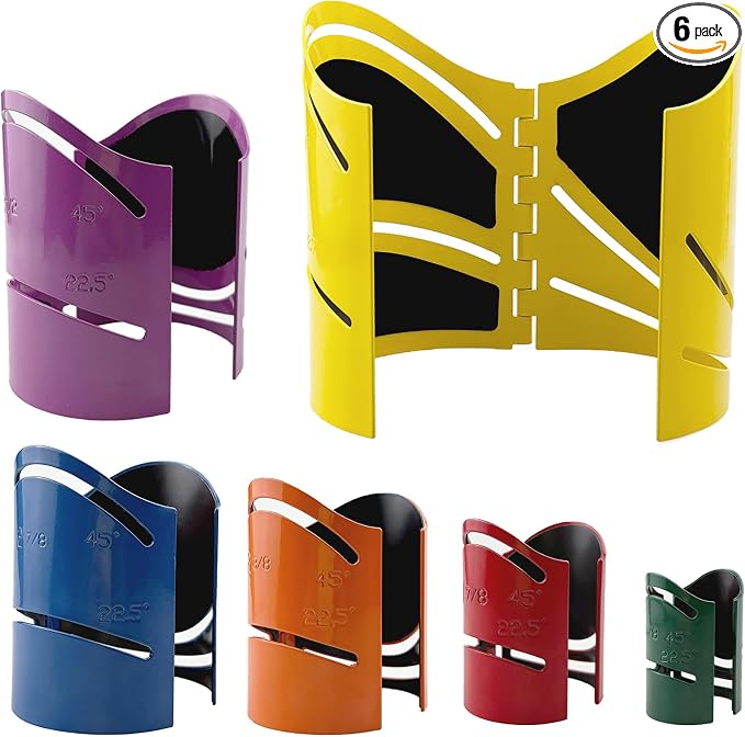 6Pcs Magnetic Metal Pipe Cutting Guide Kit, Pipe Cutting Tool 1-5/8" 1-7/8" by Unknown