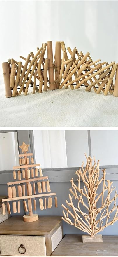 Natural Driftwood Pieces, Unfinished Wooden Sticks - Image 5