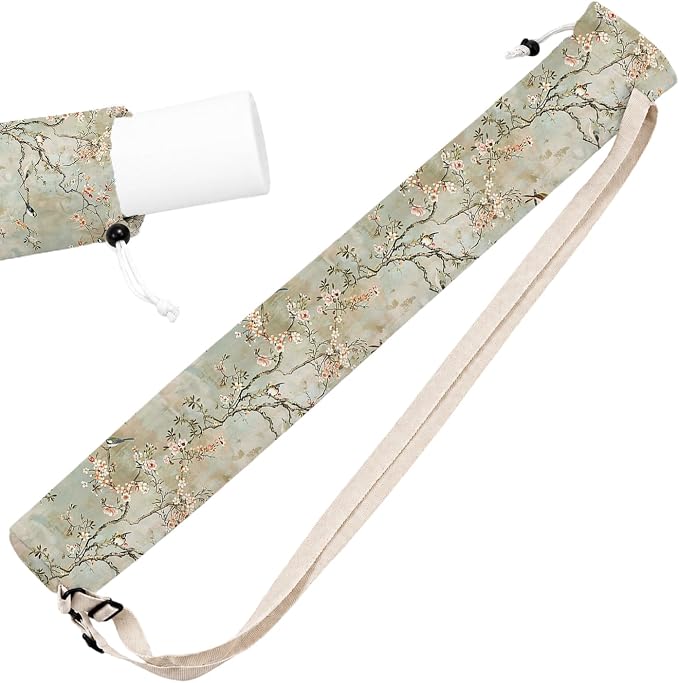 Vintage Chinoiserie Floral Mahjong Mat Bag by Unknown