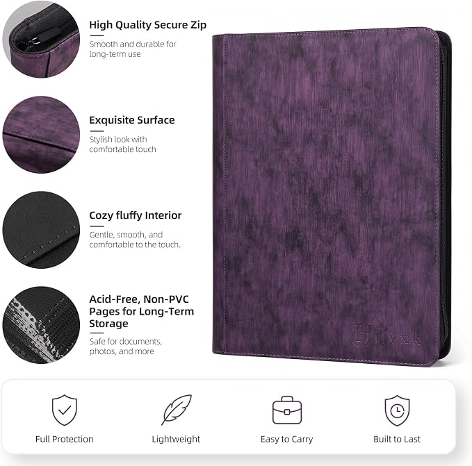 Card Binder 16 Pocket, Premium 1024 Double Sided Pocket Collection Binder - Image 5