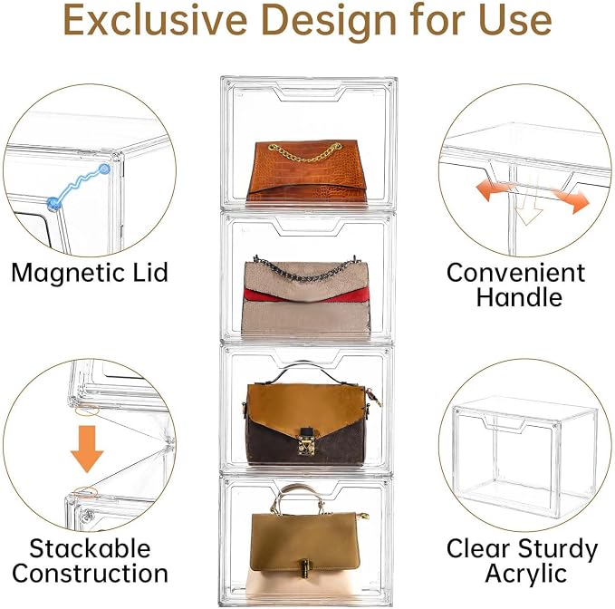 3 Pack Clear Storage Organizers - Image 3
