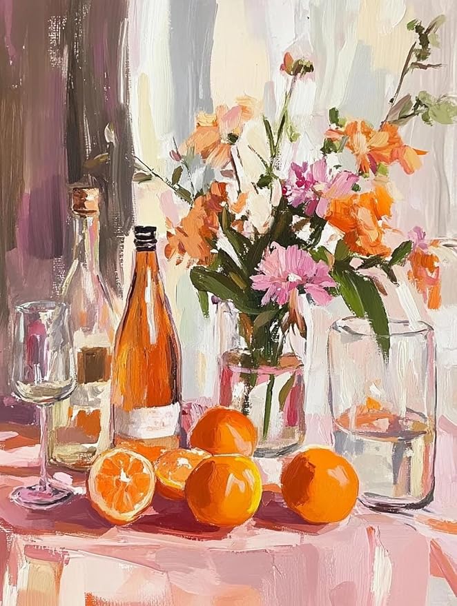 5DDIYART Paint by Numbers for Adults Beginner, Citrus Breakfast Table Paint by by Unknown