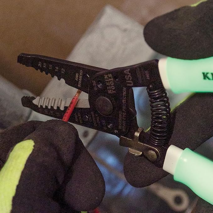 Klein Tools 11055GLW Wire Stripper / Cutter, Made in USA, Klein-Kurve Stripper - Image 6