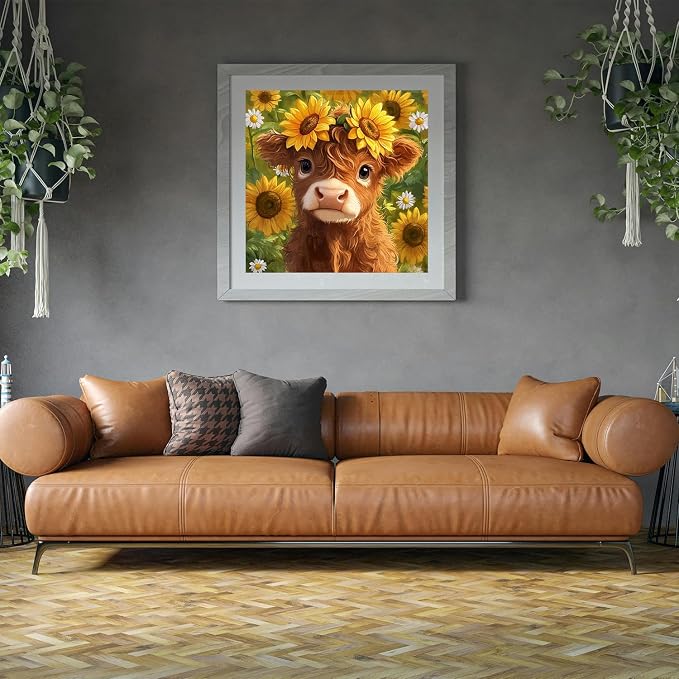 MBNTJHT Highland Cow Paint by Numbers Kit - Image 5
