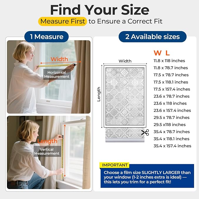OHTMERU Window Privacy Film Decorative - Image 7