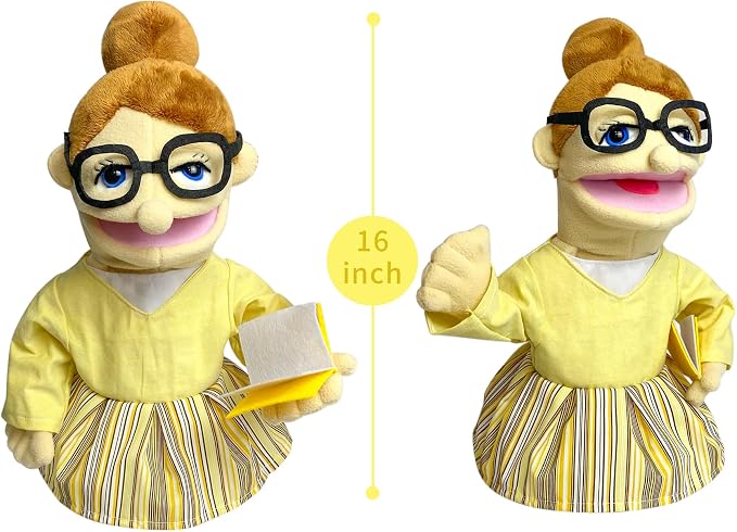 16" Puppets Entriloquist Puppet, Hand Puppets - Image 5