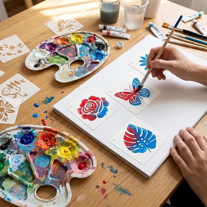 5 Inch Botanical Stencils for Painting - Image 4