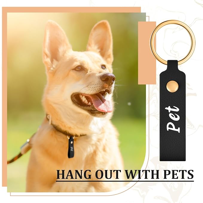 Wavyknot 100 Pcs PU Leather Keychain Blanks Bulk Laser Engraving Blanks - Image 7