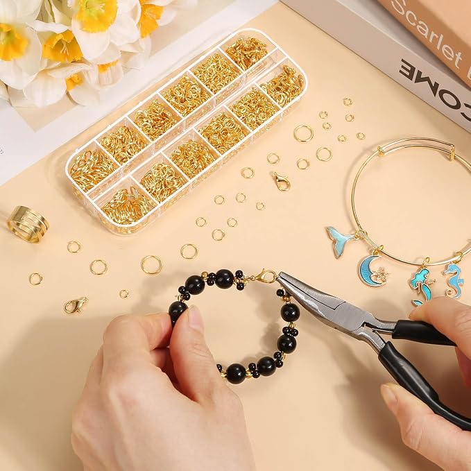 Anezus 1200PCS Jump Rings for Jewelry Making Kit, Jewelry Making Supplies and - Image 7