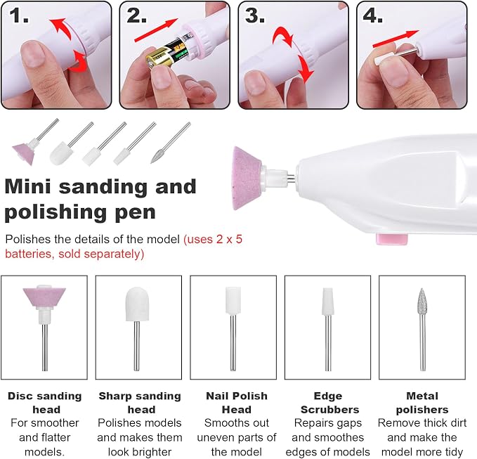 Fippy 101PCS Gundam Model Tools Kit, Hobby Building Tools Kit - Image 6