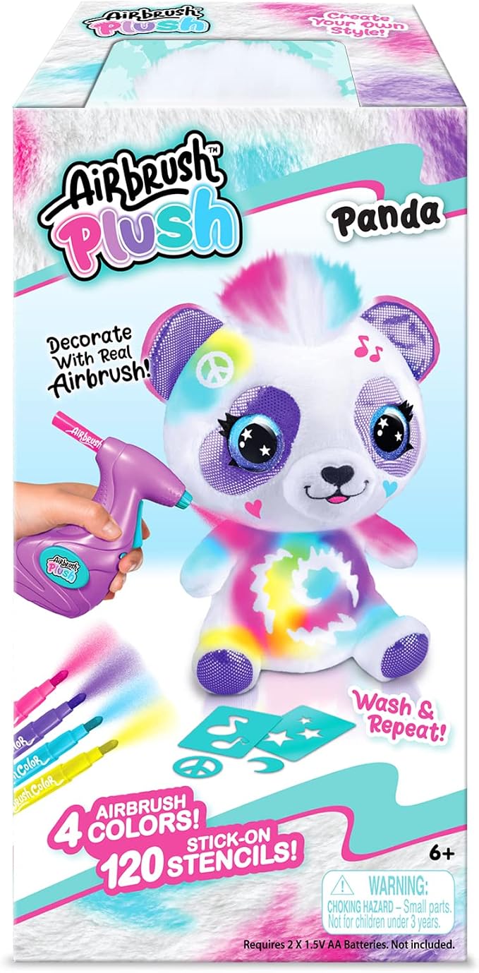 Canal Toys Personalize Airbrush Plush Large Panda! Decorate, Repeat! Customize - Image 20