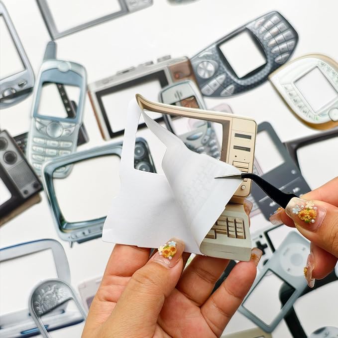 100 Pcs Y2K Retro Tech Stickers - Image 5