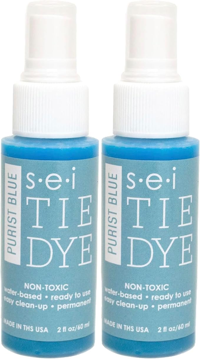 S.E.I. Purist Blue Tie Dye Spray Bottle: 2oz. Non Toxic Fabric Dye Spray by SEI
