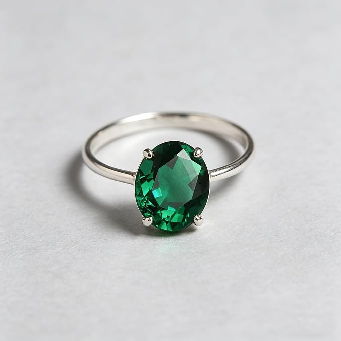 Emerald Green Color Cubic Zirconia Loose Beads Unset - Image 5