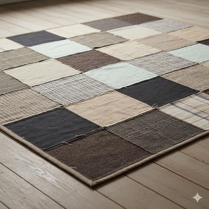 100% Wool Fabric Squares for Sewing | Scottish Tweed Fabric Material Plaid Felt - Image 4