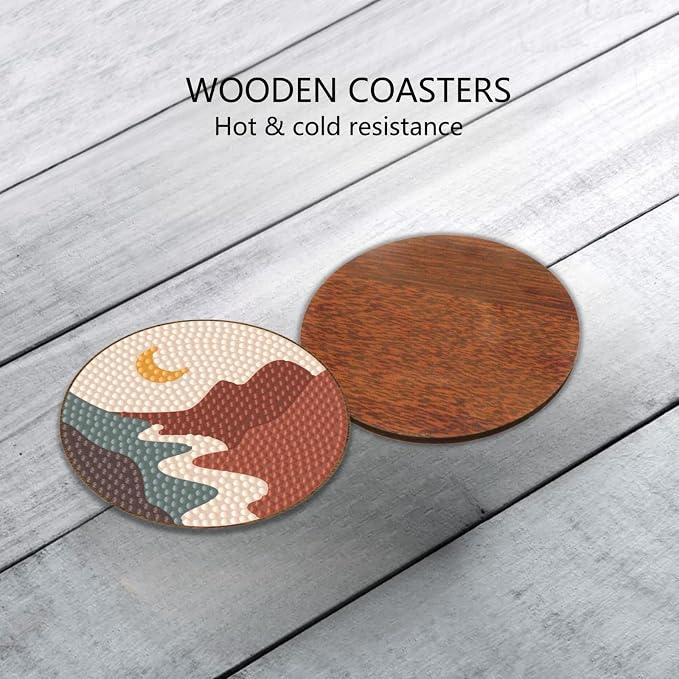 Bulerrylulu 6 Pcs Diamond Painting Coasters Kits - Image 7