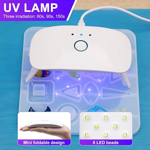 KISREL UV Resin with Light - 400g Hard Type Crystal Clear Ultraviolet Curing UV - Image 3