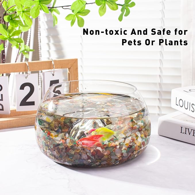 0.5 Lb/230g Colorful Agate Aquarium Fish Tank Gravel Rocks, Crushed Stone - Image 4