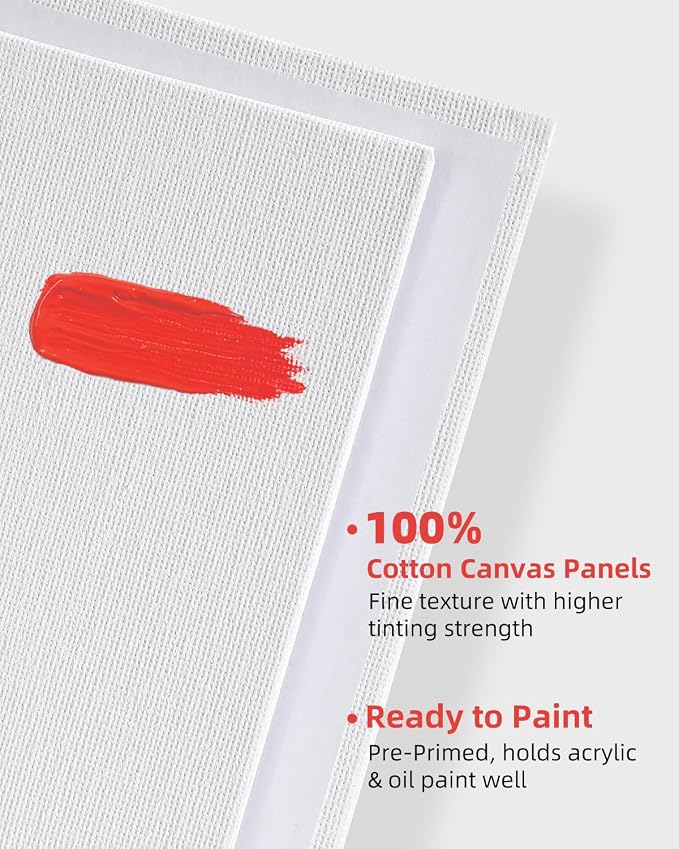 Simetufy 12 Pcs 12x16Inch Large Canvas Boards - Image 4