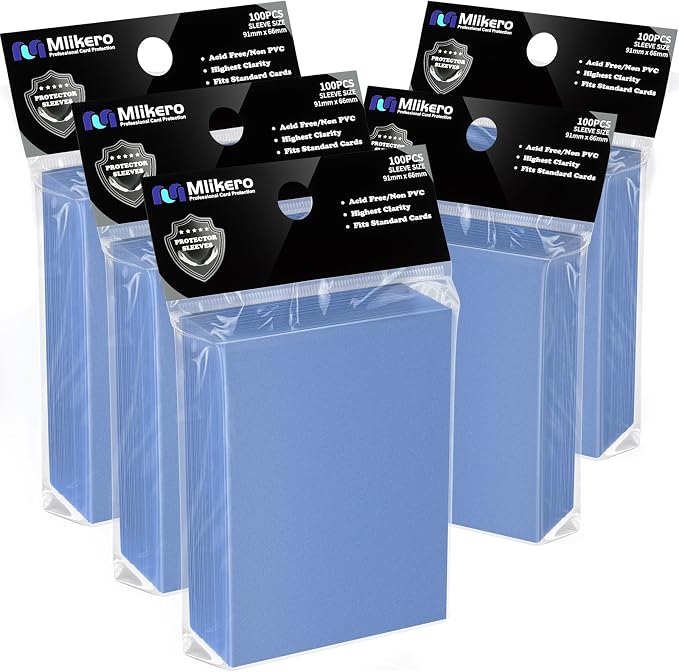500 Count Card Sleeves, Matte Magic Card Sleeves, Smooth Shuffle & Tear by Mlikero