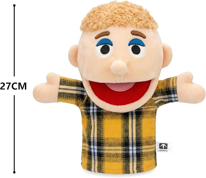 Family Hand Puppets for Kids, Includes Grandpa, Son - Image 3