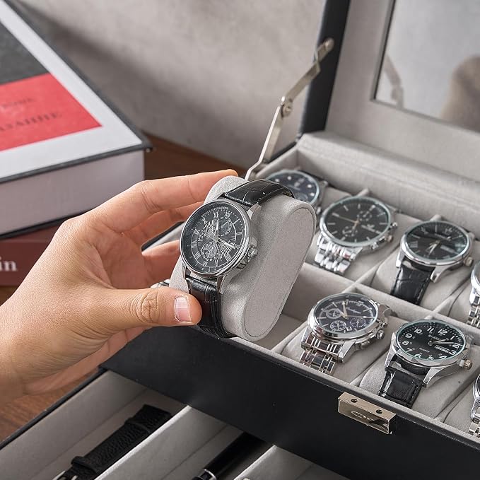 ProCase Watch Box, 14 Slot Mens Watch Case - Image 5