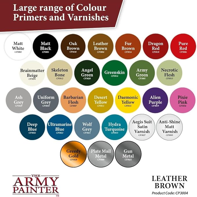 The Army Painter Color Primer, Leather Brown, 13.5oz - Image 5