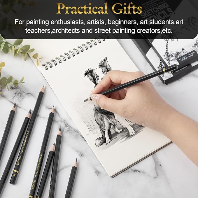 36 Pcs Drawing Sketching Pencil Set Professional Graphite Charcoal Gift Bulk - Image 6