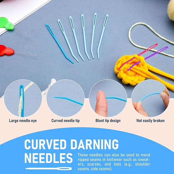 Bupete 25 Pcs Yarn Needles Set, Tapestry Needle, Crochet Needle - Image 5