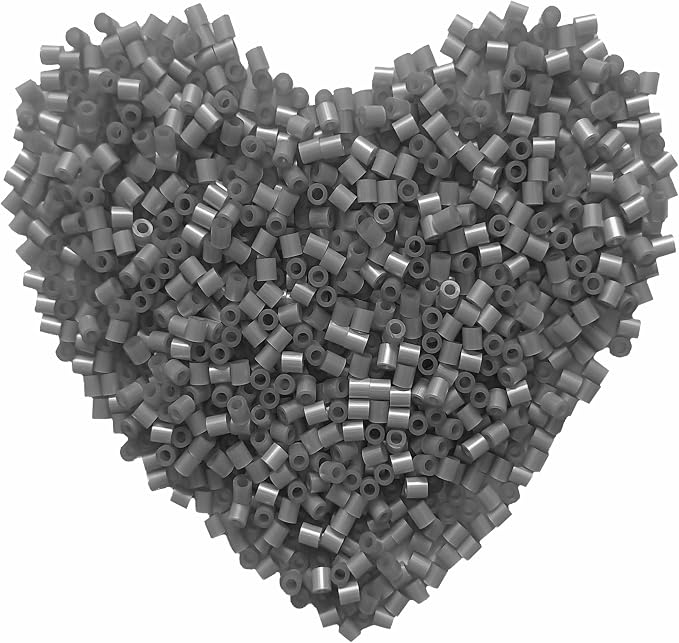 6000 Pcs Beads Fuse Beads - 5mm Silver Melting Beads by Yowamho