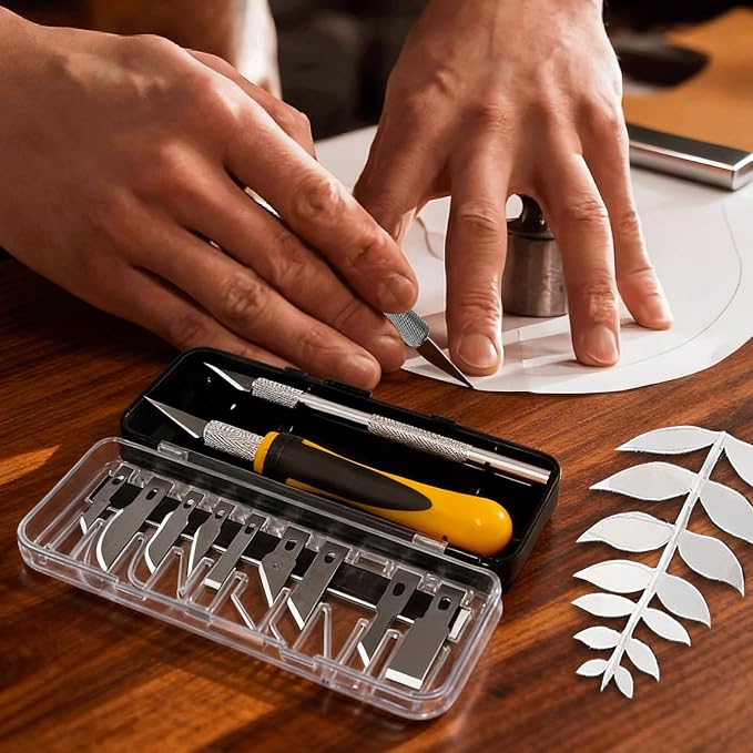 Exacto Knife Set, 16-Piece Hobby Knife & Precision Knife Set, 3-Piece Craft - Image 5