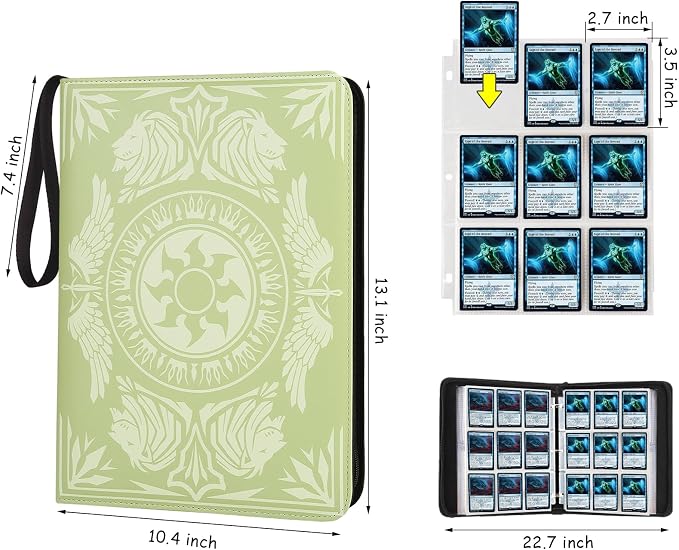 9-Pocket Card Binder for MTG, 720 Double Sided Pocket PU Trading Collection - Image 2