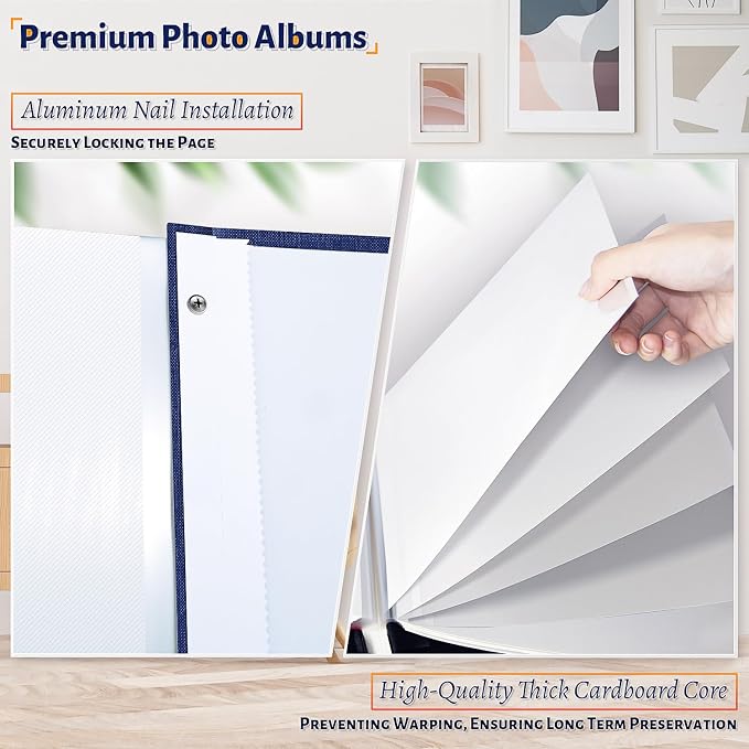 Artfeel Photo Album Self Adhesive Scrapbook, 120 Pages Large Photo Book - Image 4