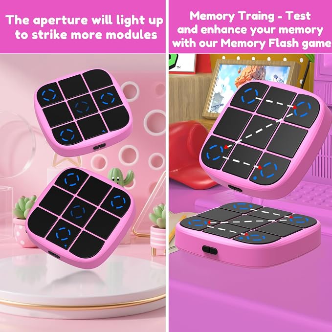 KOQQQ Rechargeable Tic-Tac-Toe Bolt Game, Upgraded 4-in-1 Handheld Puzzle - Image 5
