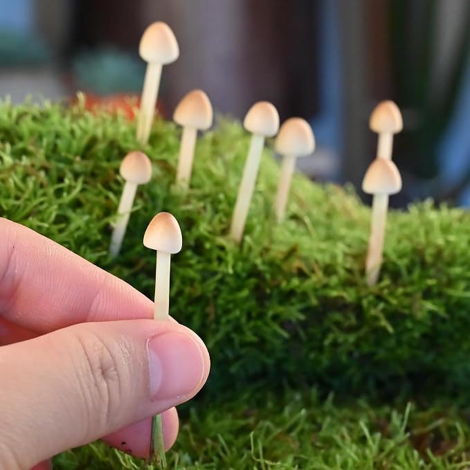 8-Pack Handmade Clay Mushrooms - Image 2
