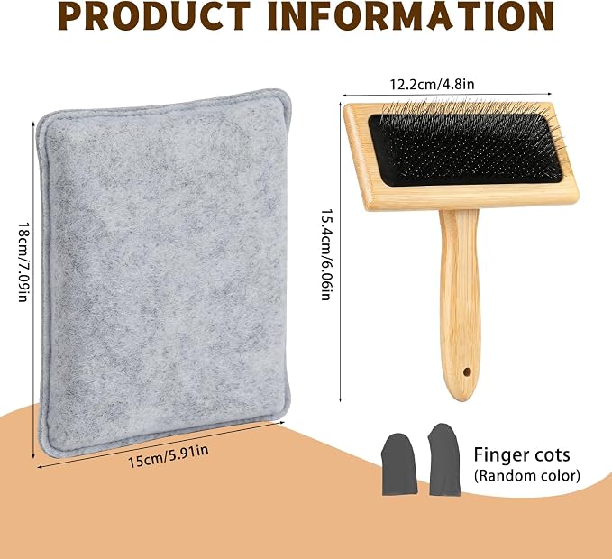 SOCNITC Needle Felting Tools Kit with7.09"× 5.91"Felting Mat and Wool Brush | - Image 2
