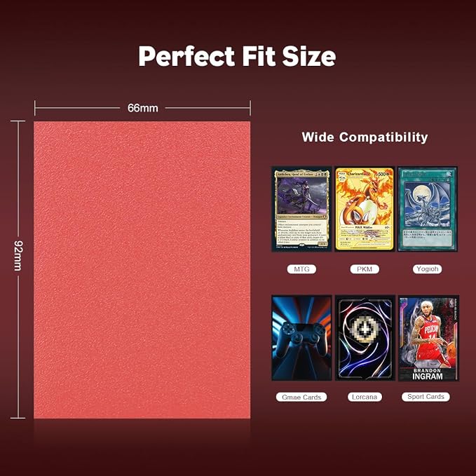 Fury Red Dual Matte Card Sleeves, Katomula Card Sleeves - Image 7