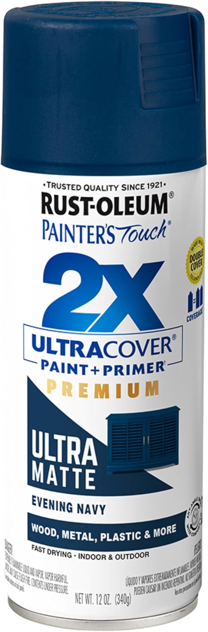 PT2X 12OZ NVY Mat Paint by Rust-Oleum