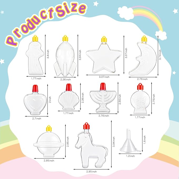 Uiifan 20 Pcs Sand Art Bottle Necklaces Bulk Sand Art Craft Kits - Image 2