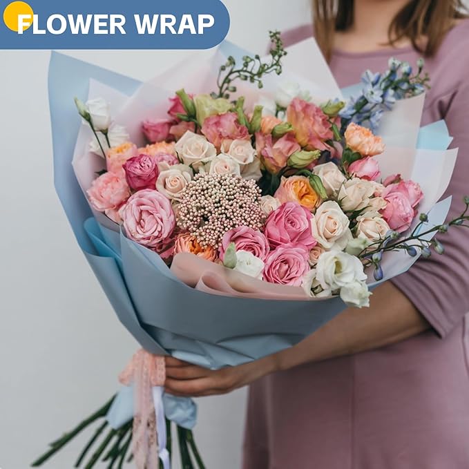 Wrapping Paper, Baby Shower, Bouquet Flower Gift Wrap - Image 4