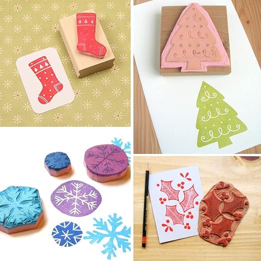 SGHUO 8pcs 4"x6" Rubber Carving Blocks, Soft Linoleum Block - Image 6