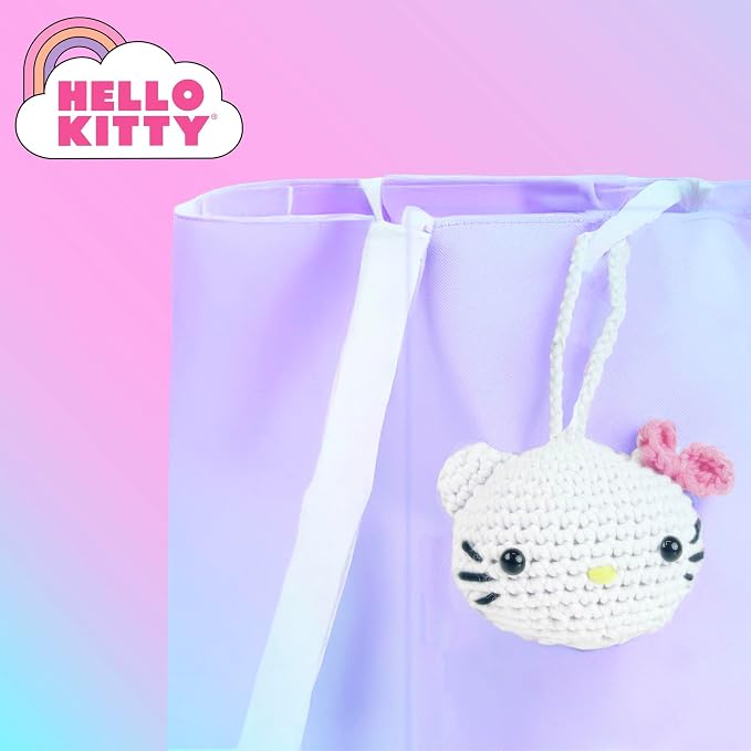 Hello Kitty® and Friends Crochet Kit – Hello Kitty® Bag Charm, Sanrio Crochet - Image 6