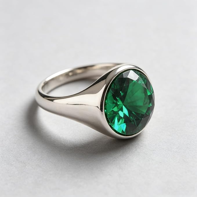 Emerald Green Color Cubic Zirconia Loose Beads Unset - Image 5