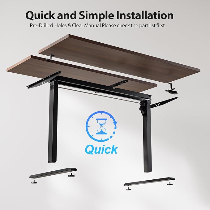 Agilestic Electric Standing Desk, 63 x 28 Inches Height Adjustable Desk - Image 9